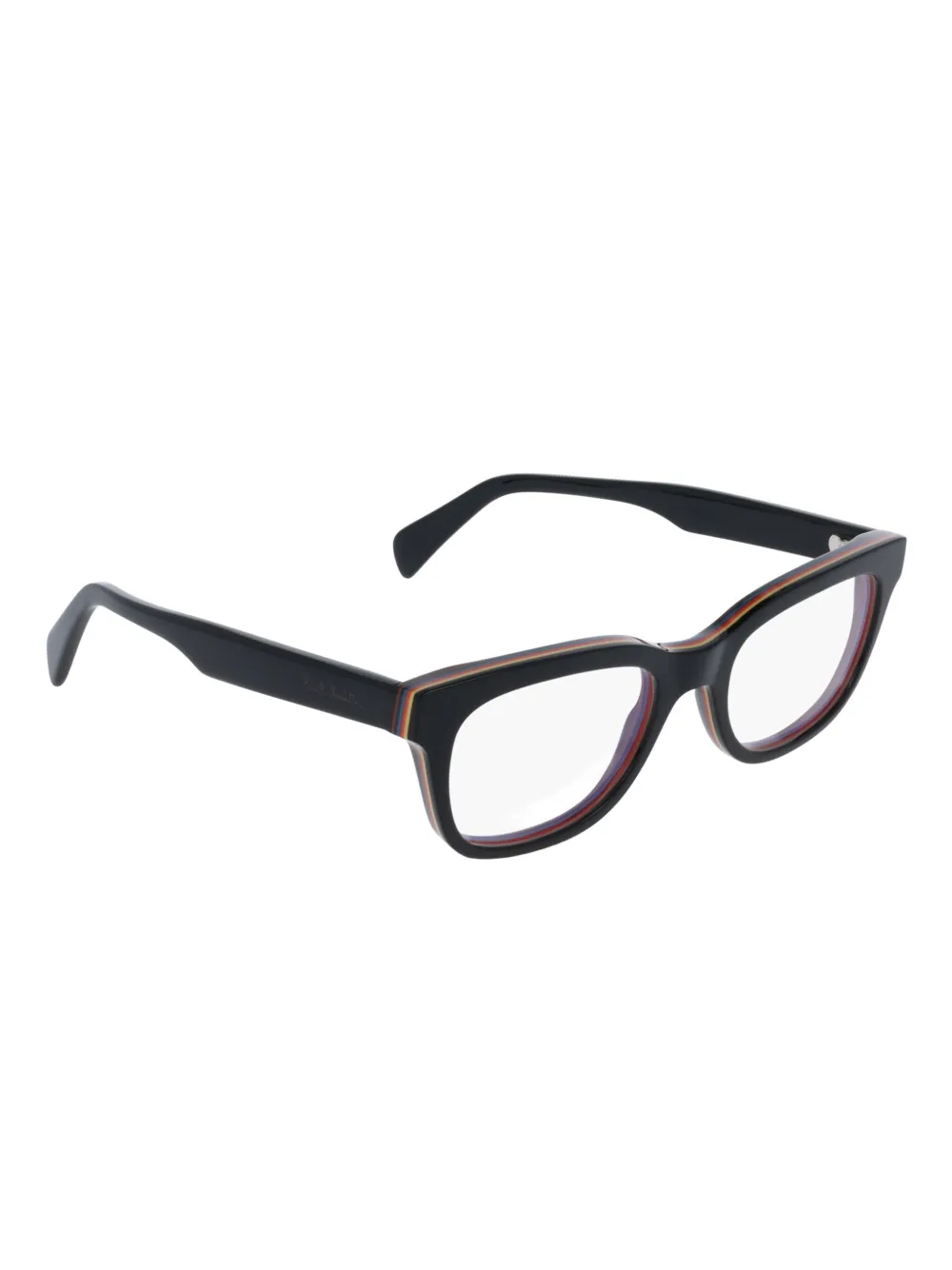 Paul Smith Meade multi-stripe rectangle-frame glasses | Men | Image 2
