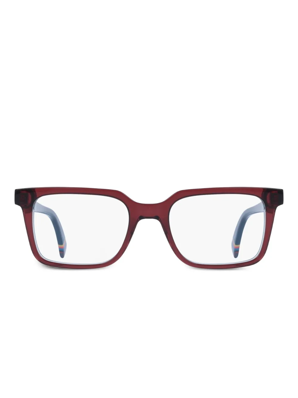 Paul Smith rectangle-frame glasses | Red | Image 1