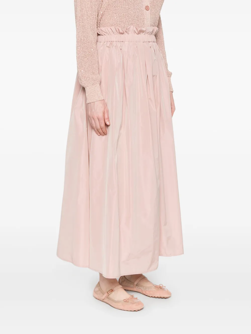 Herno Maxi-rok met print Roze