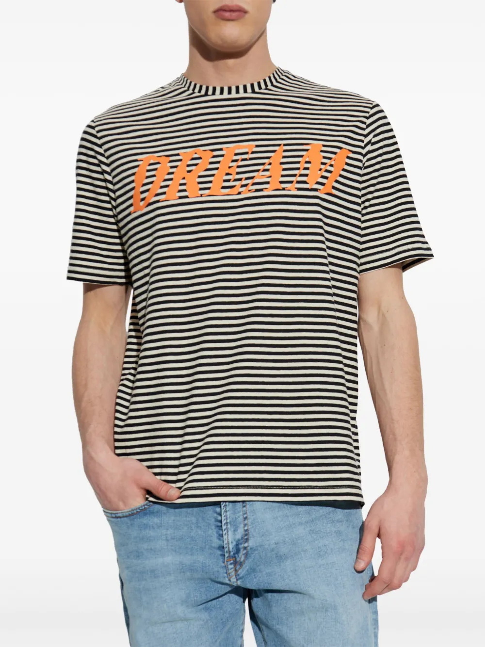 PS Paul Smith Gestreept T-shirt Zwart