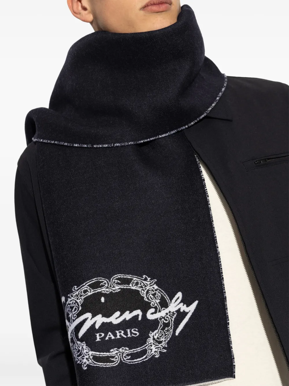 Givenchy Intarsia sjaal Zwart