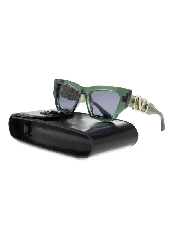 Valentino garavグリーンスーツジAnybuy公式アカウント1 VALENTINO GARAVANI EYEWEAR V-Sette Sunglasses | Green | FARFETCH CA