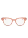 VALENTINO GARAVANI EYEWEAR geometric-frame glasses - Pink