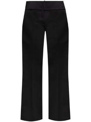 MM6 Maison Margiela シングルステッチ パンツ | ブラック | FARFETCH JP