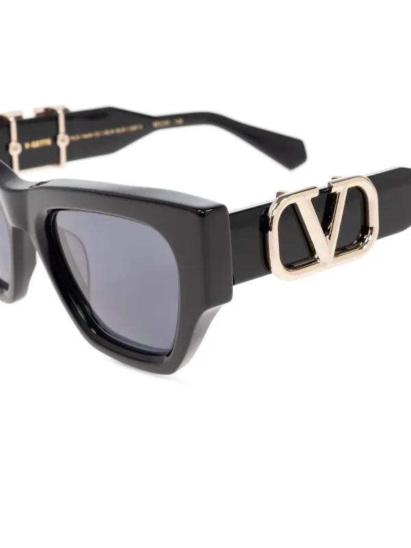 VALENTINO GARAVANI EYEWEAR V-Sette Sunglasses | Black | FARFETCH