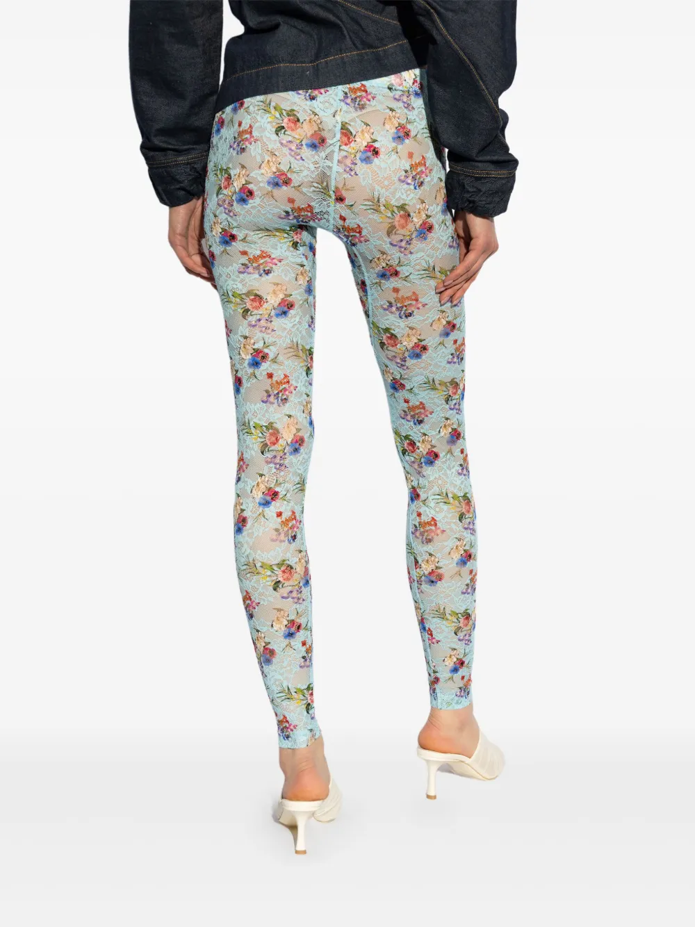 Vivienne Westwood Legging met bloemenprint Blauw