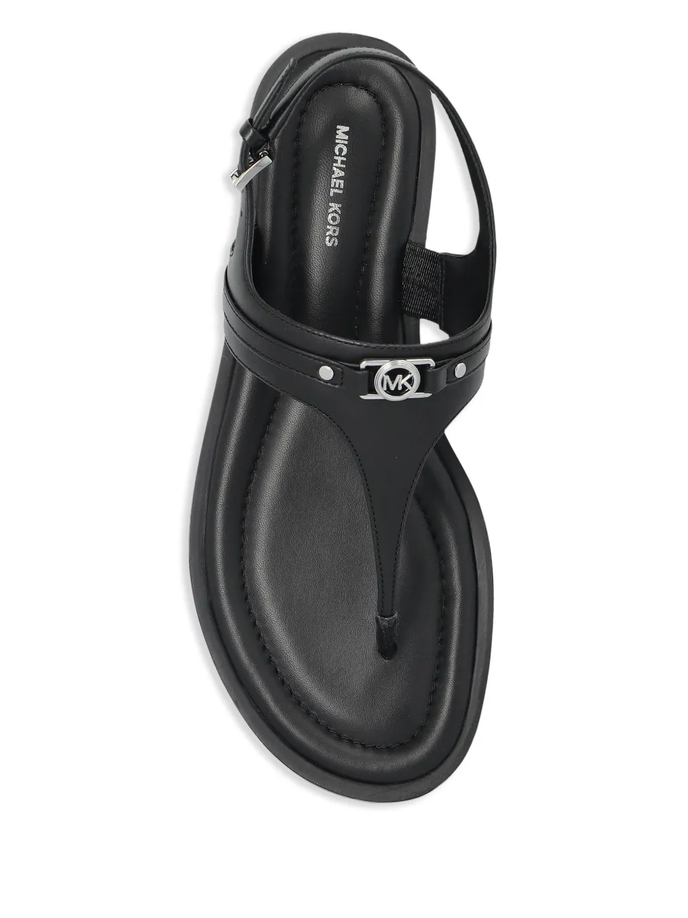 Michael Kors logo-plaque sandals Black