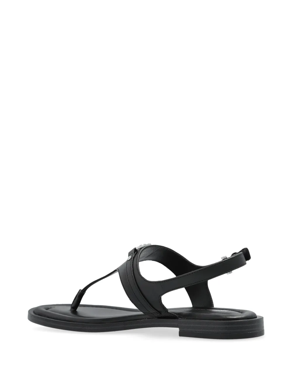 Michael Kors logo-plaque sandals Black