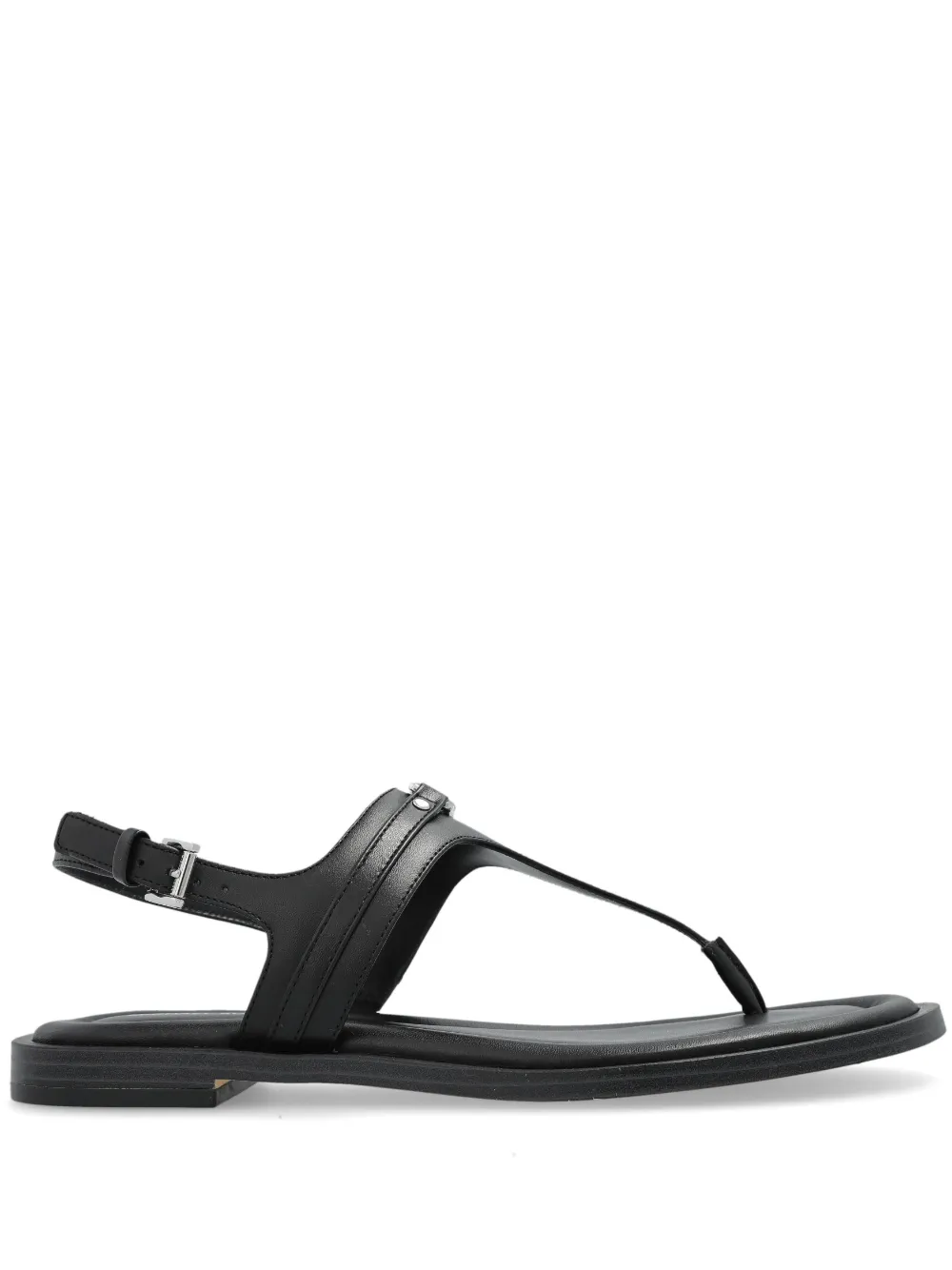 Michael Kors logo-plaque sandals Black