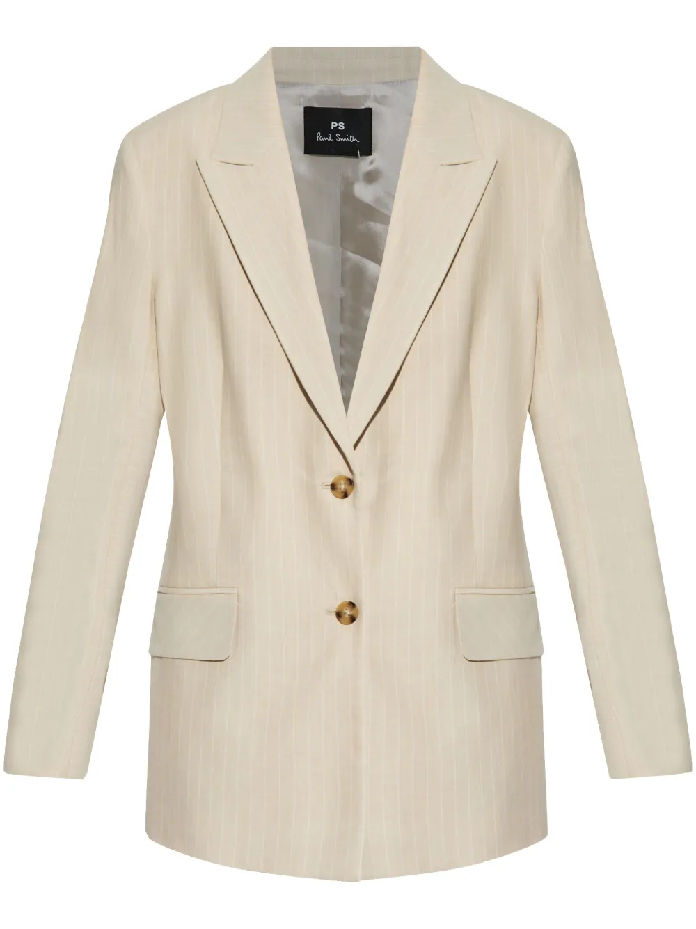 PS Paul Smith Blazer met enkele rij knopen Beige