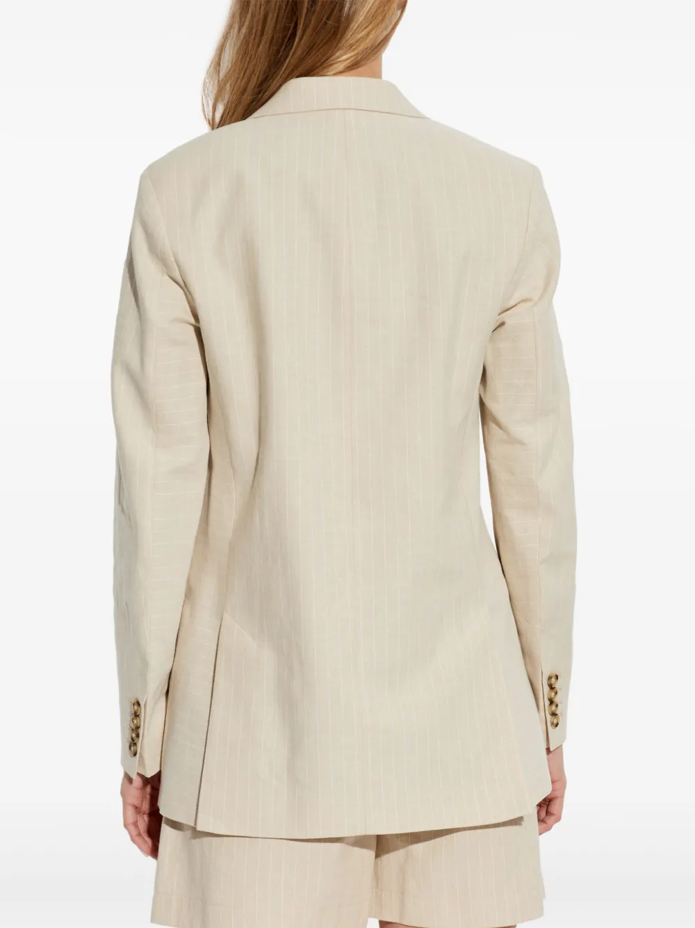 PS Paul Smith Blazer met enkele rij knopen Beige