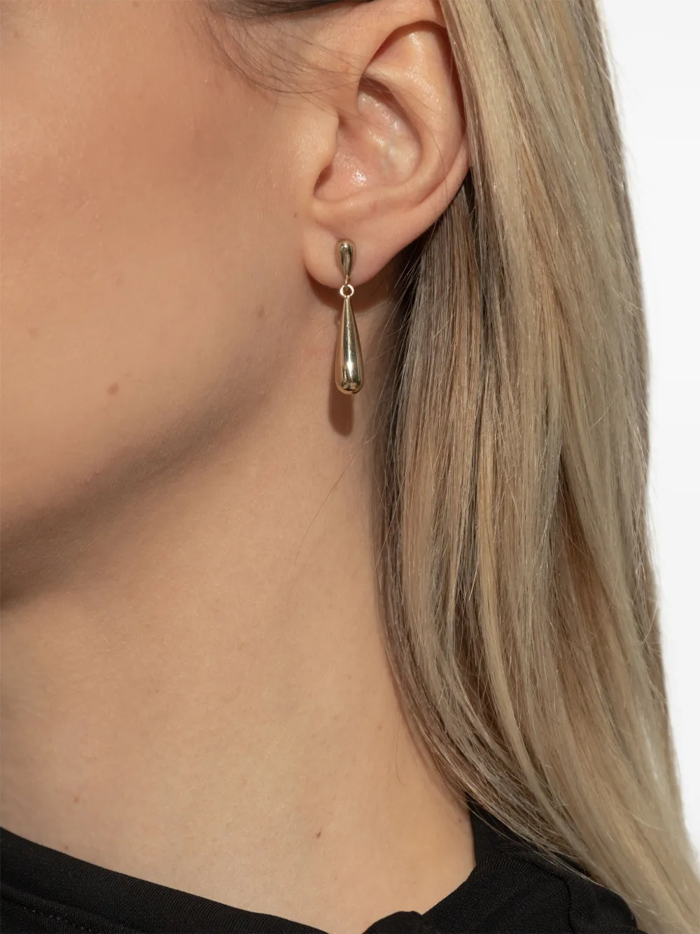 logo-engraved individual earrings (set of four)