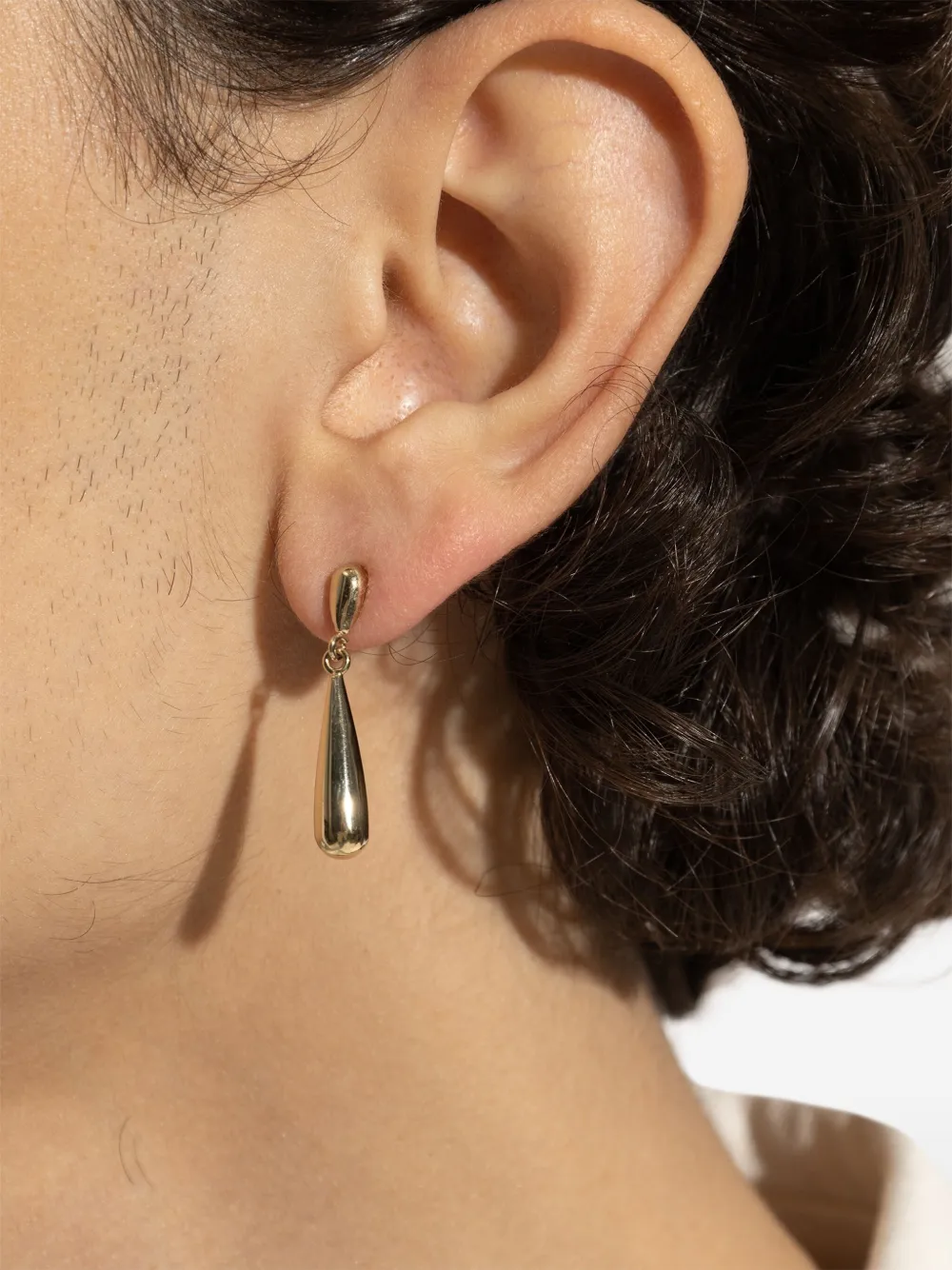logo-engraved individual earrings (set of four)