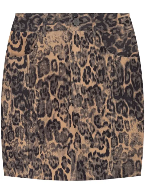Gestuz falda corta con estampado de leopardo