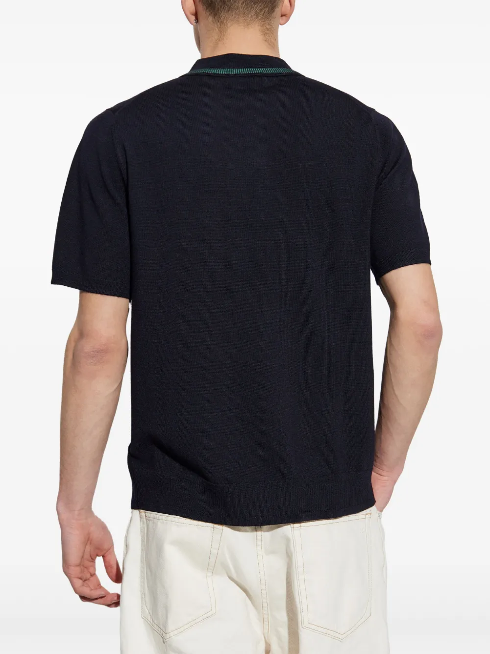 PS Paul Smith Poloshirt van merinowol Blauw