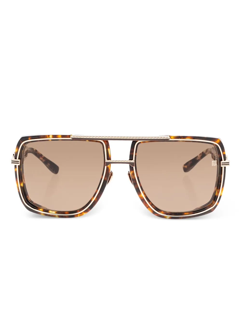 Balmain Eyewear Soldier zonnebril Bruin