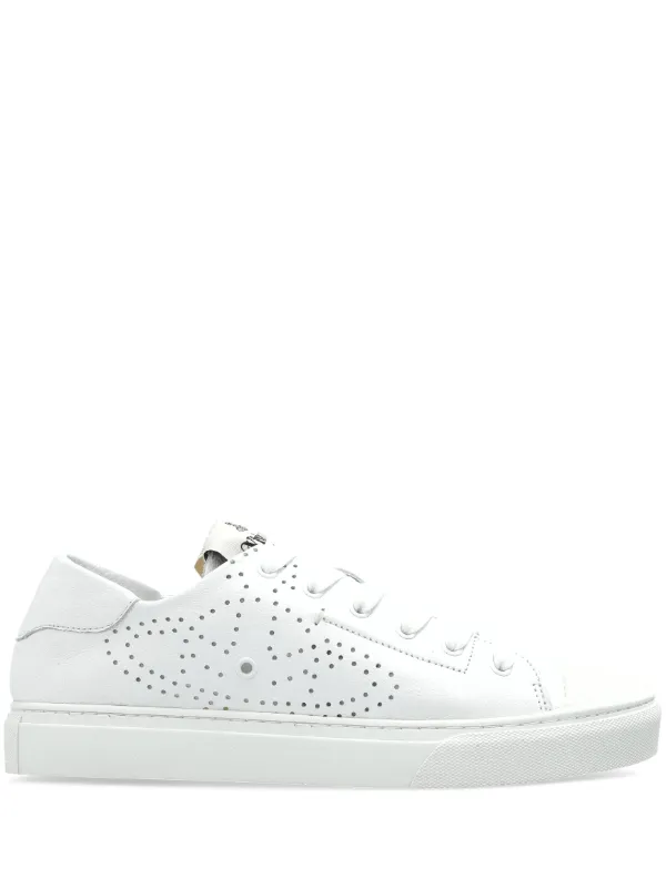 VIVIENNE WESTWOOD Low Top Soft Punchスニーカー Black Low Top Soft Punch Sneakers by Vivienne Westwood on Sale