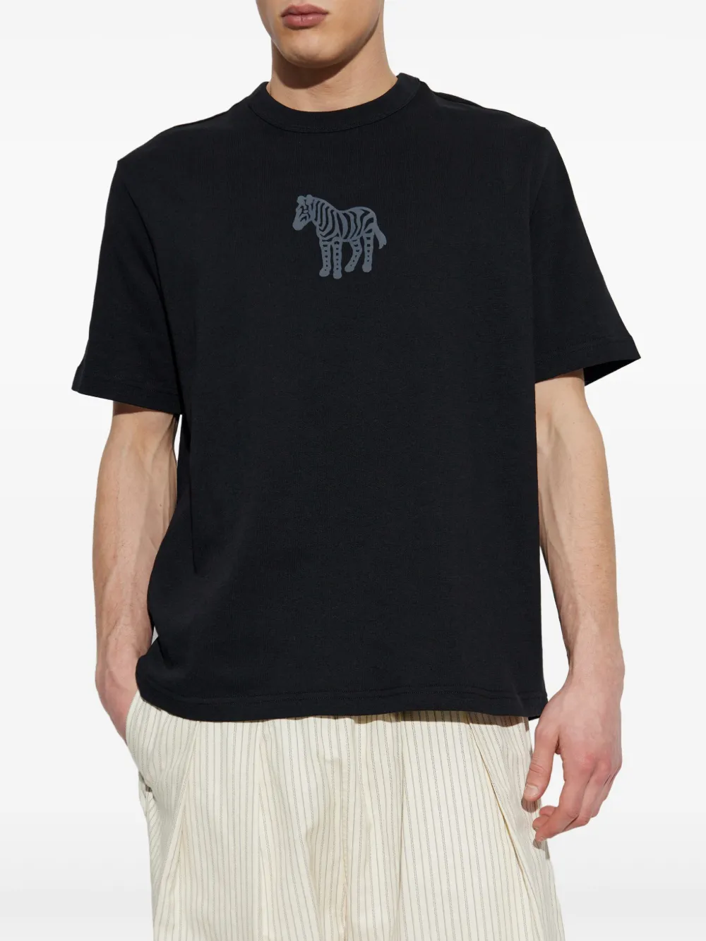 PS Paul Smith T-shirt van biologisch katoen Zwart