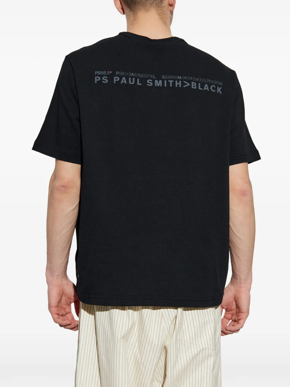 PS Paul Smith T-shirt van biologisch katoen Zwart
