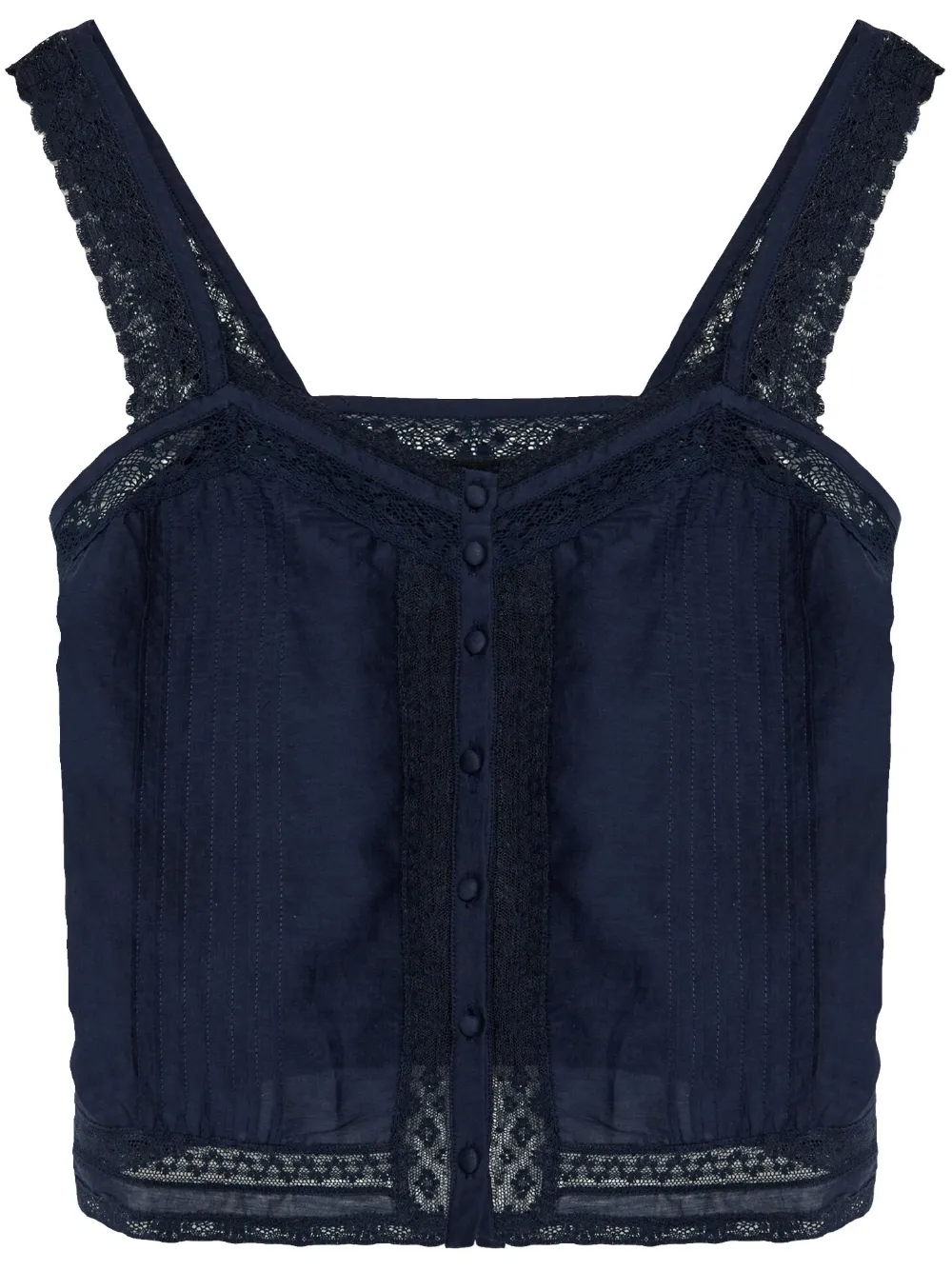 Zadig&Voltaire lace-trimmed tank top