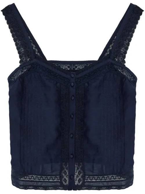 Débardeur bordé de dentelle - Zadig&Voltaire - Modalova