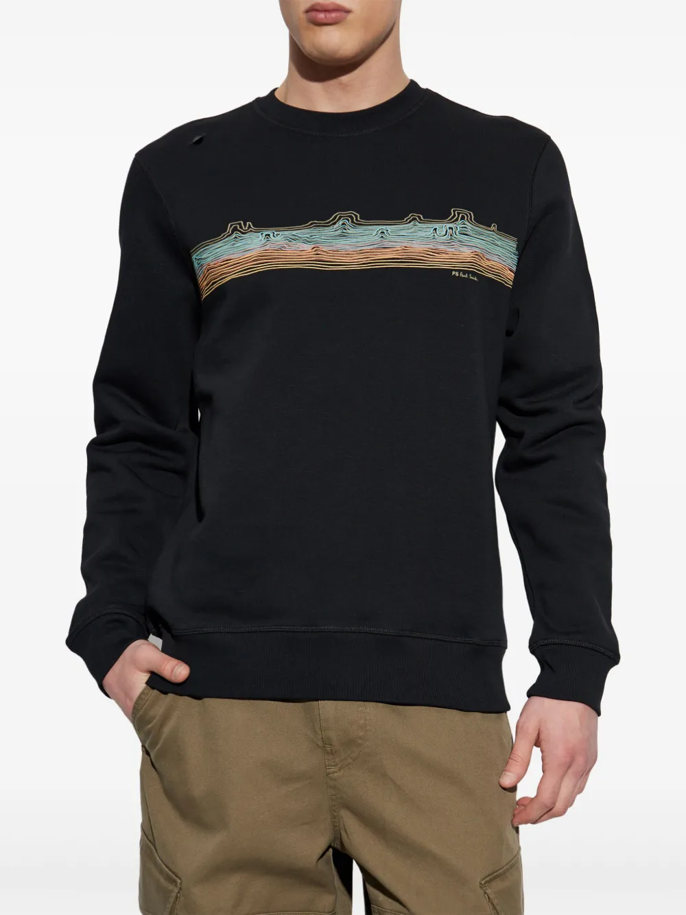PS Paul Smith Sweater met print Zwart