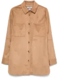 Urbancode faux-leather shirt - Brown