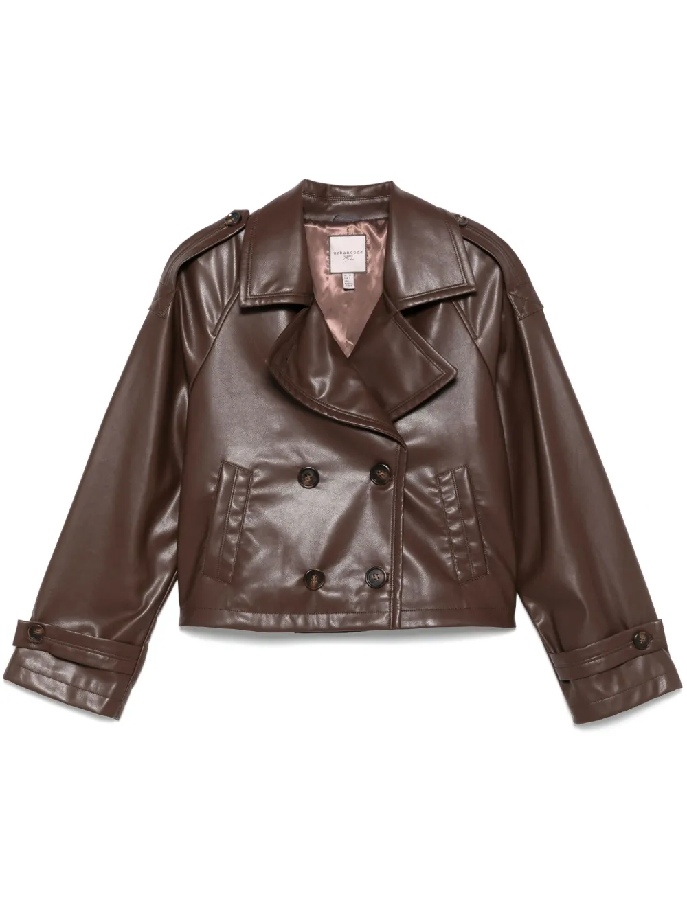 faux-leather jacket