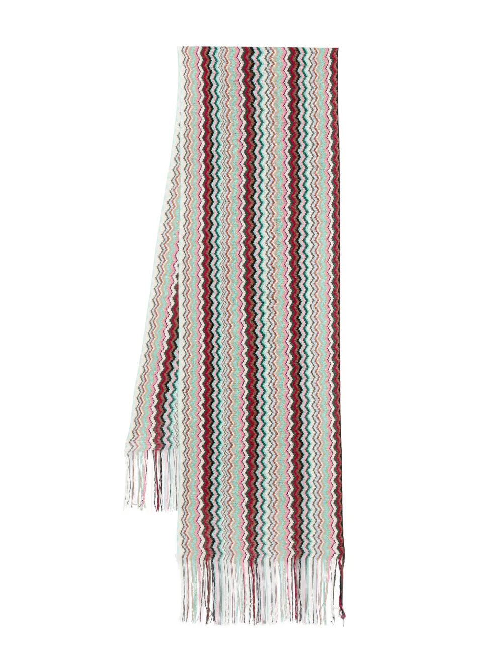 zigzag-woven scarf