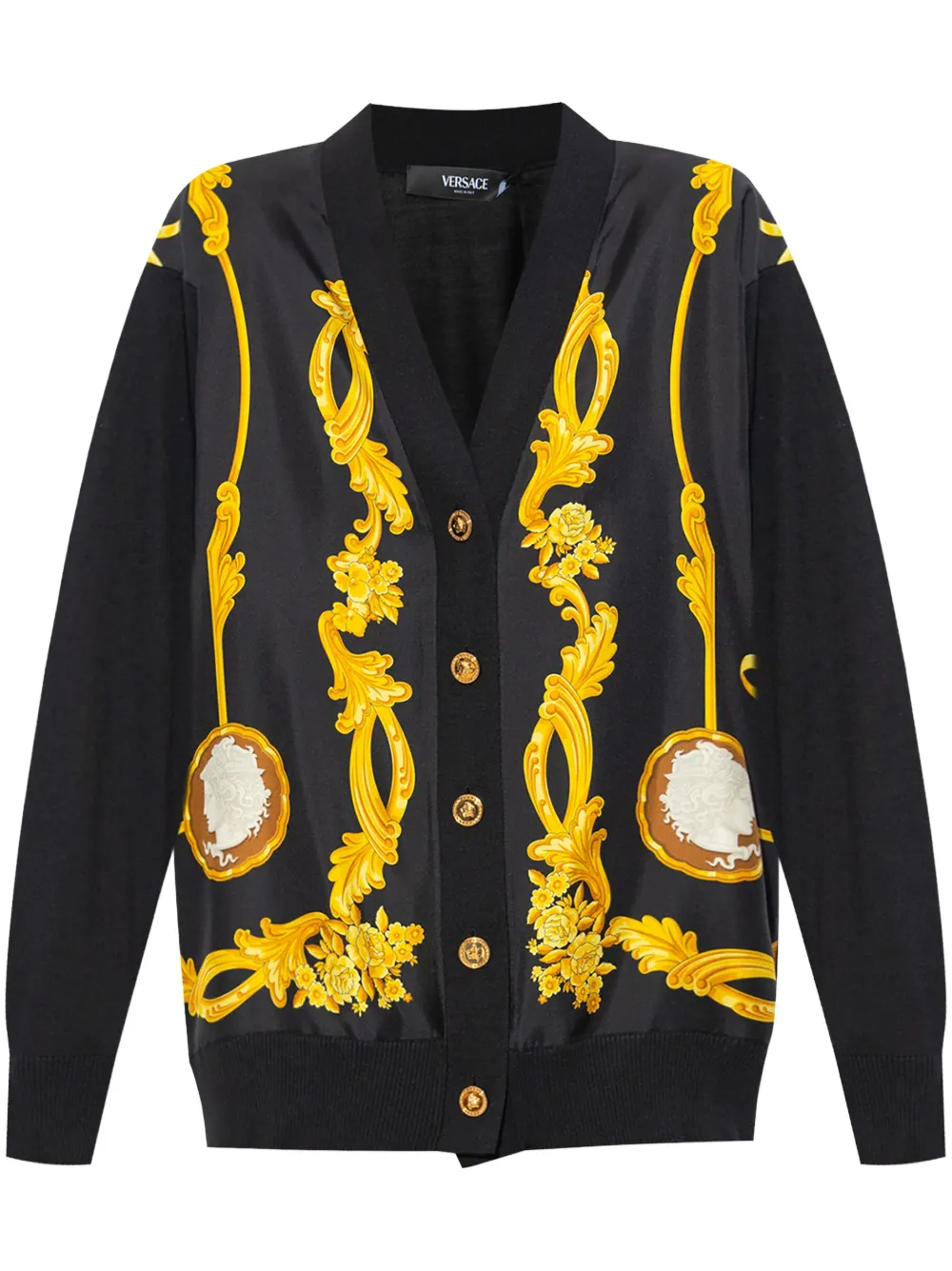 Versace Wollen vest Zwart