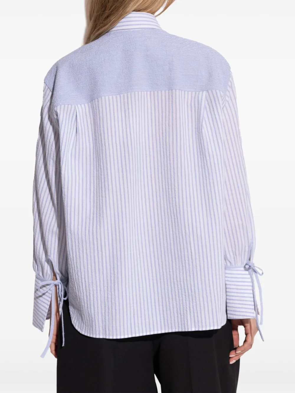 PS Paul Smith Blouse van stretch katoen Blauw