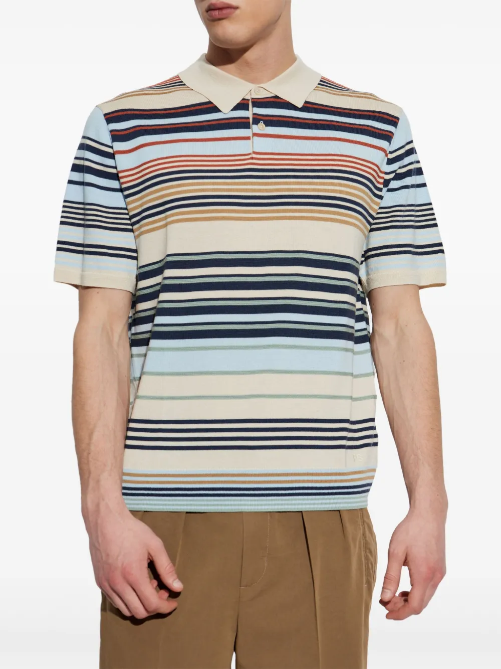 PS Paul Smith Gestreept poloshirt Beige
