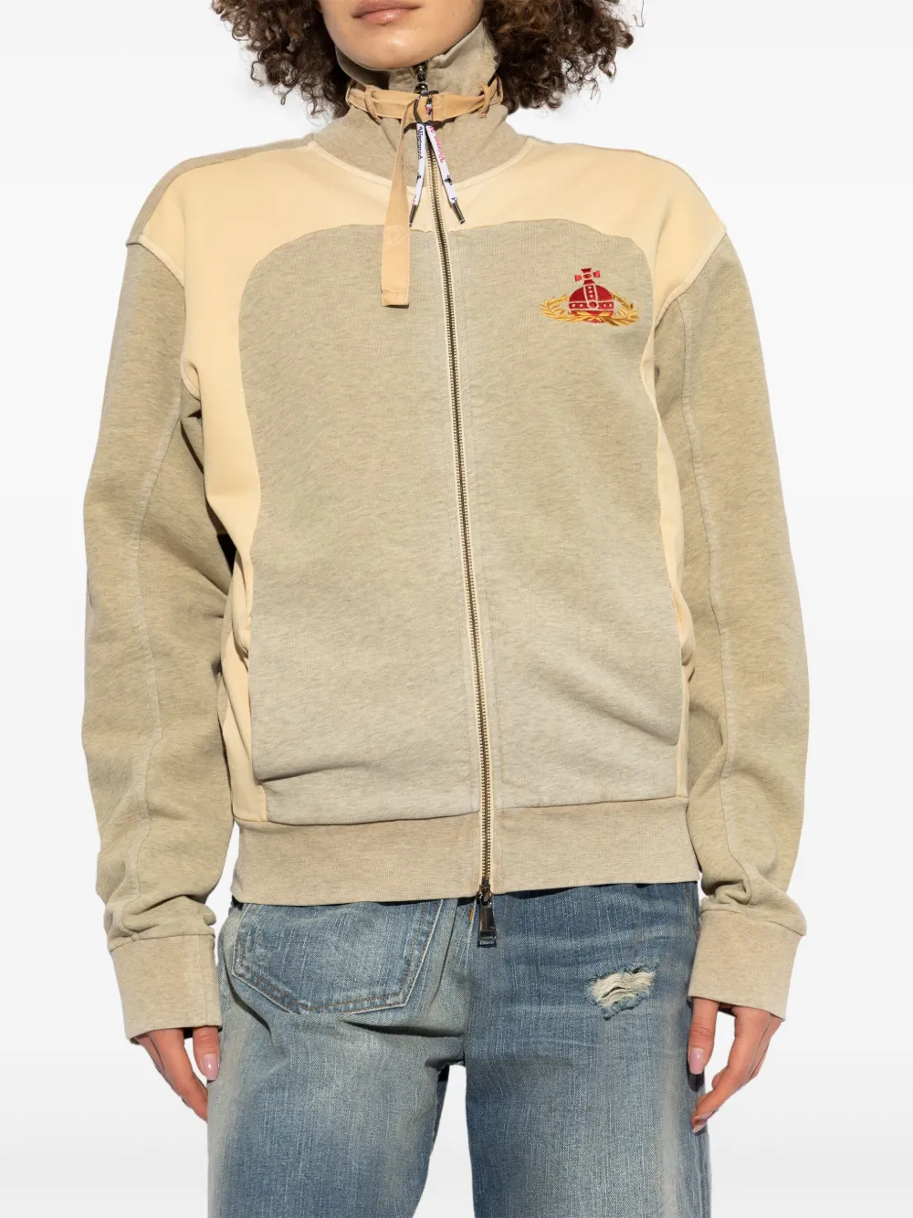 Vivienne Westwood Trainingsjack met Orb-patroon Beige