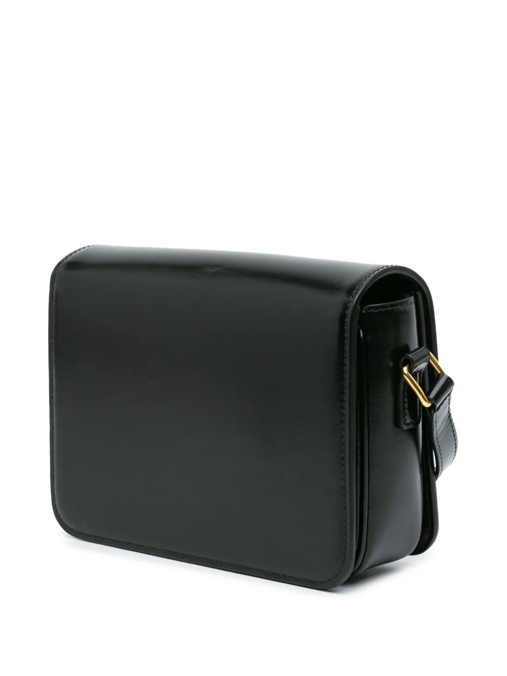 Céline Pre-Owned 2022 Teen Shiny Calfskin Triomphe crossbodytas - Zwart