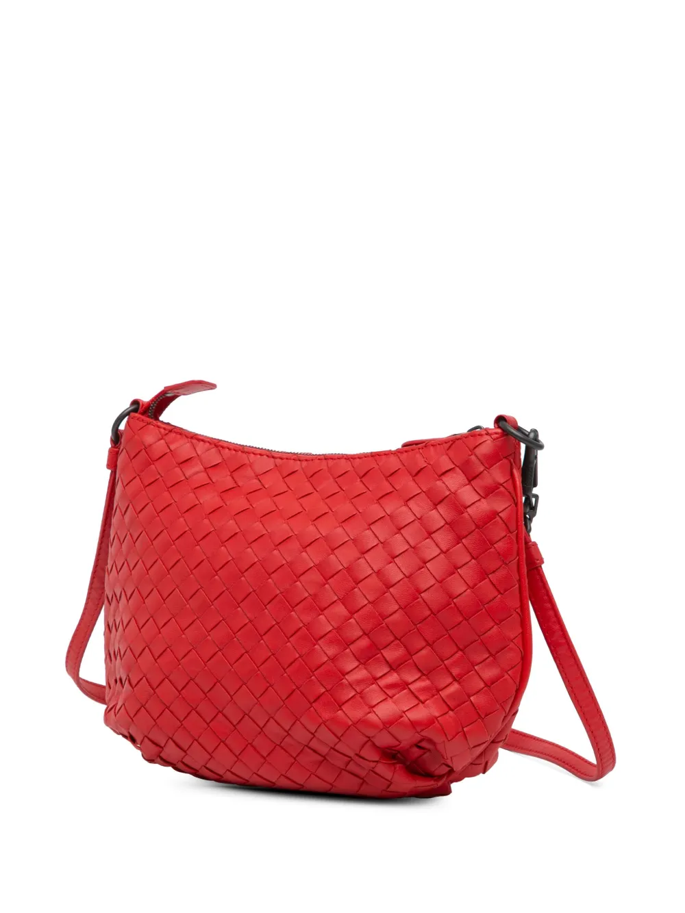 Bottega Veneta Pre-Owned 2012-2024 Nappa Intrecciato crossbodytas - Rood