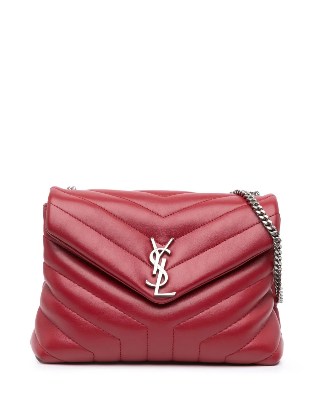 Saint Laurent Pre-Owned 2016 Small Leather Monogram Loulou crossbody bag | Red | Image 1