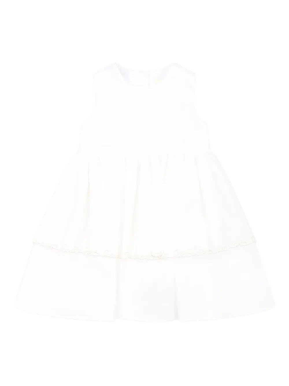 Simonetta logo-embroidered dress | White | Image 1