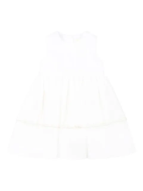 Simonetta vestido con logo bordado