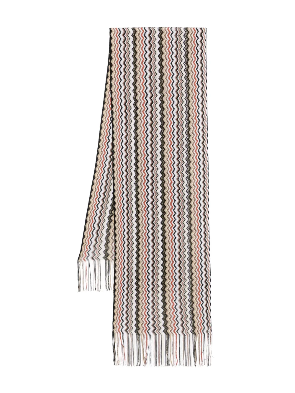 zigzag-woven scarf