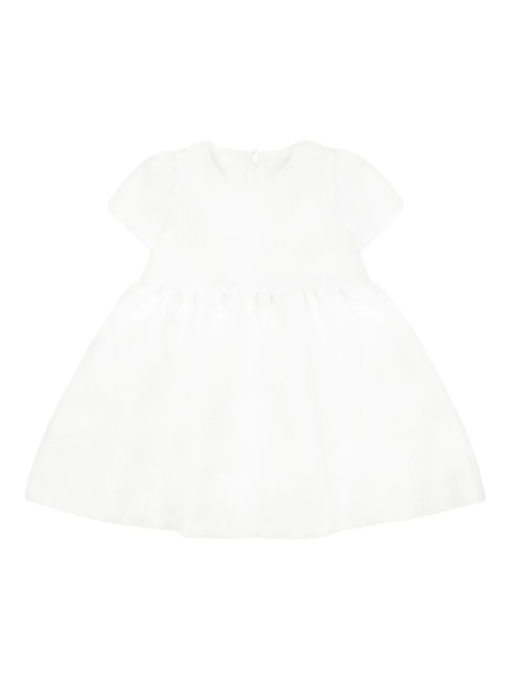 Simonetta robe à motif en jacquard | blanc | Image 1