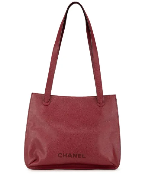 CHANEL Pre-Owned 1997-1999 Caviar Logo tote bag