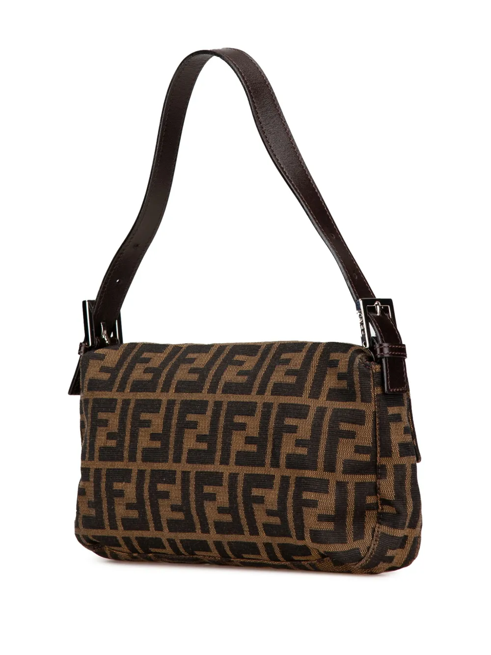 Fendi Pre-Owned 2000-2010 Zucca Canvas Baguette schoudertas - Bruin