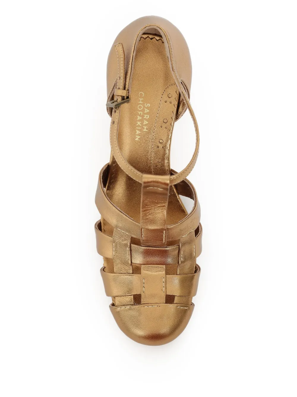 Sarah Chofakian 65mm Nouvel pumps Gold