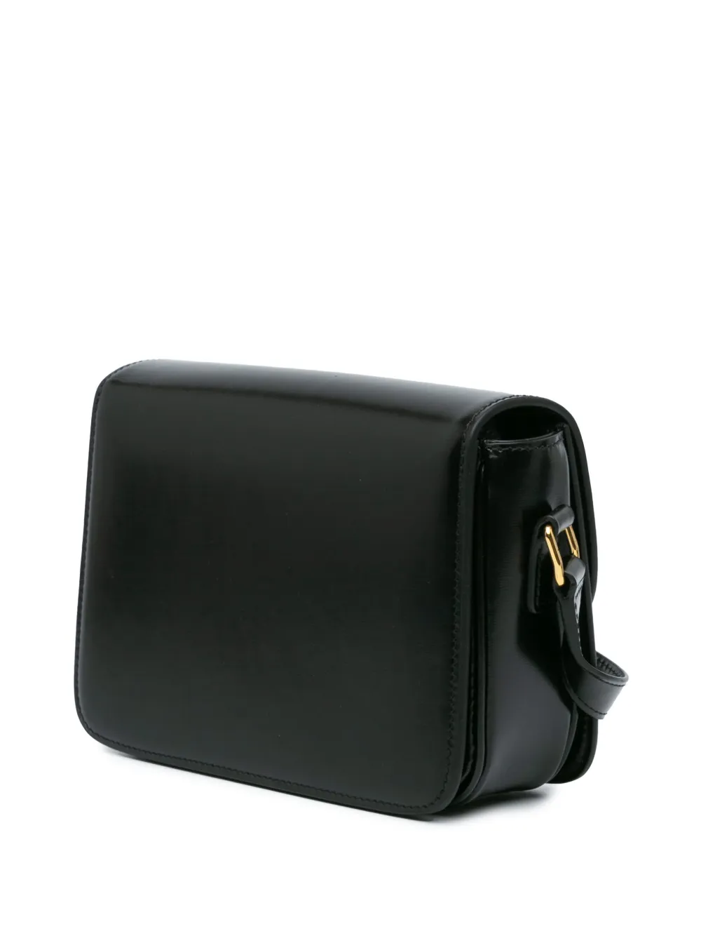 Céline Pre-Owned 2023 Teen Shiny Calfskin Triomphe crossbodytas - Zwart