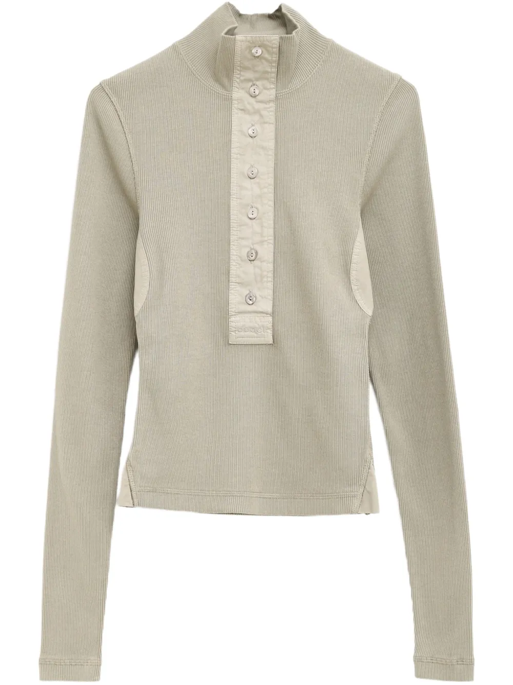Gucci Fijngeribbeld T-shirt Groen