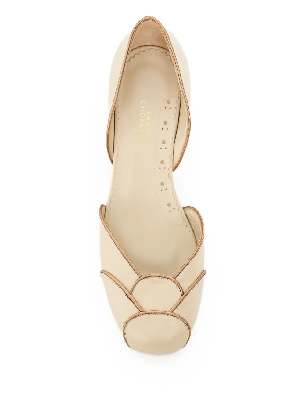 Sarah Chofakian 40mm Estela pumps Neutrals