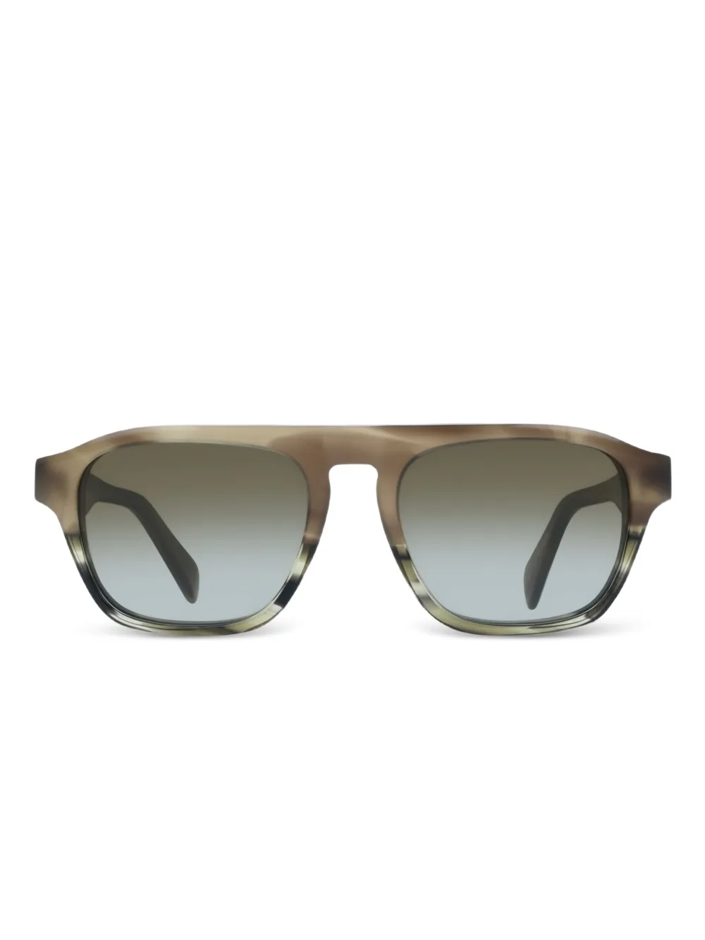 Paul Smith striped rectangle sunglasses | Green | Image 1