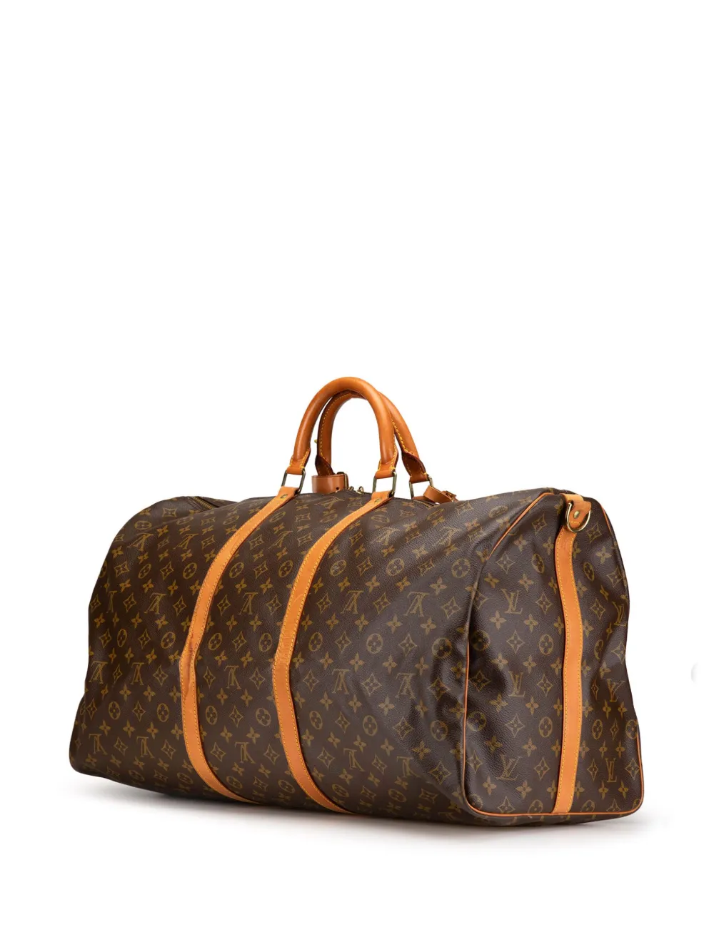 Louis Vuitton Pre-Owned 1988 Monogram Keepall Bandouliere 60 reistas - Bruin