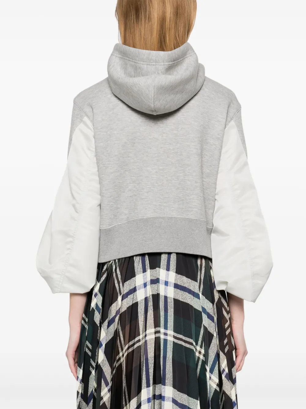 sacai Hoodie met vlakken Grijs