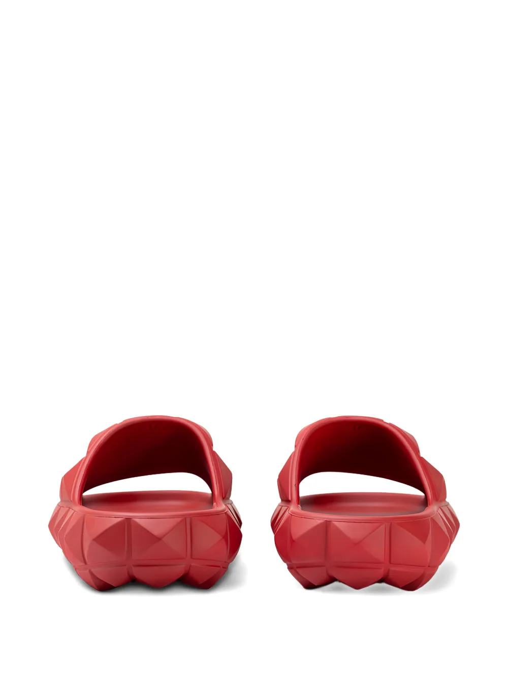 Valentino Studded-embellishment Slides In Red